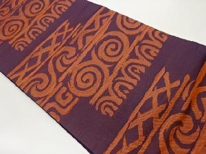 抽象模様織出し名古屋帯